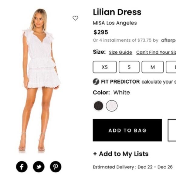 MISA Lilian Dress in White Tassel Ruffle Size Medium Boho Summer - Picture 11 of 11